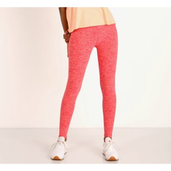 Beyond Yoga Medium M Pink Orange Spacedye Leggings Workout Raspberry Peach - Picture 10 of 10